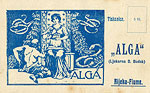 Alga, tiskanica, oko 1920. - Ljekarna D. Budak, Rijeka-Fiume
