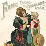 Fiumei Cacao és Csokoládé – Gyár, plakat, 1900.-ih