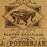 J. Potošnjak, oglas, oko 1900.-te 
