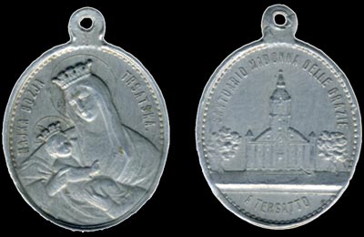 Medaljica - Majka Božia Trsatska / Santuario Madonna delle grazzie / Tersatto