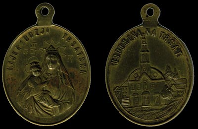 Medalja - Majka Božja Trsatska / Uspomena na Trsat