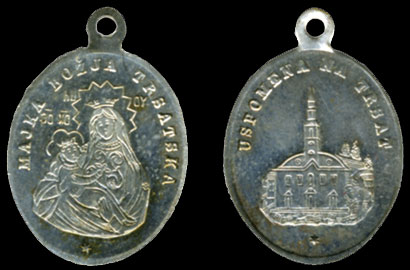 Medaljica - Majka Božja Trsatska / Uspomena na Trsat