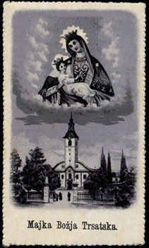 Nabožna sličica - Majka Božja Trsatska