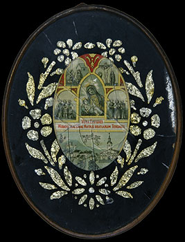 Uokvirena nabožna sličica - Vera Effigies miraculosae divae Matris gratiarum Tersacti