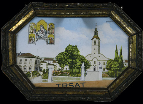 Uokvirena nabožna sličica - Trsat