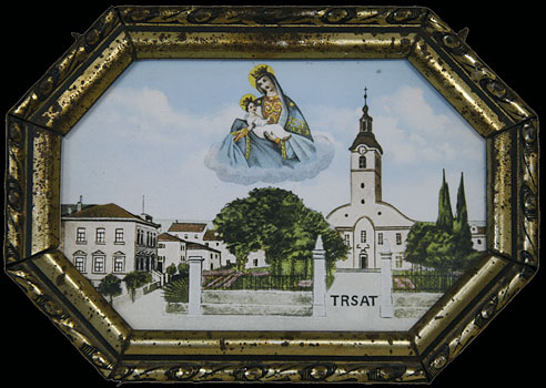 Uokvirena nabožna sličica - Trsat