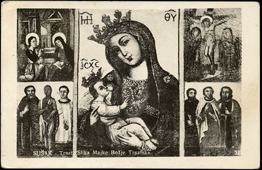 Sušak – Trsat, Slika Majke Božje Trsatske